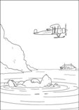 coloring page Lars the little polar bear